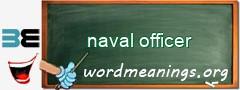 WordMeaning blackboard for naval officer